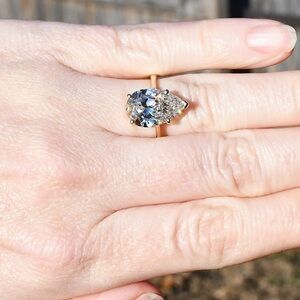 Like New, Low Profile 4.02 CT Lab Grown Pear Diamond with IGI Report